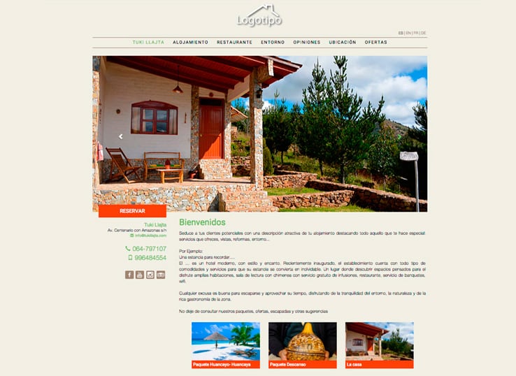 diseño web casas rurales