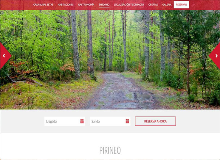 diseño web casas rurales