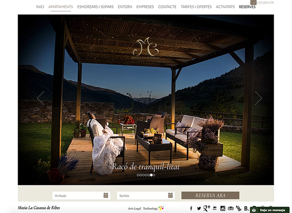 diseño web casas rurales