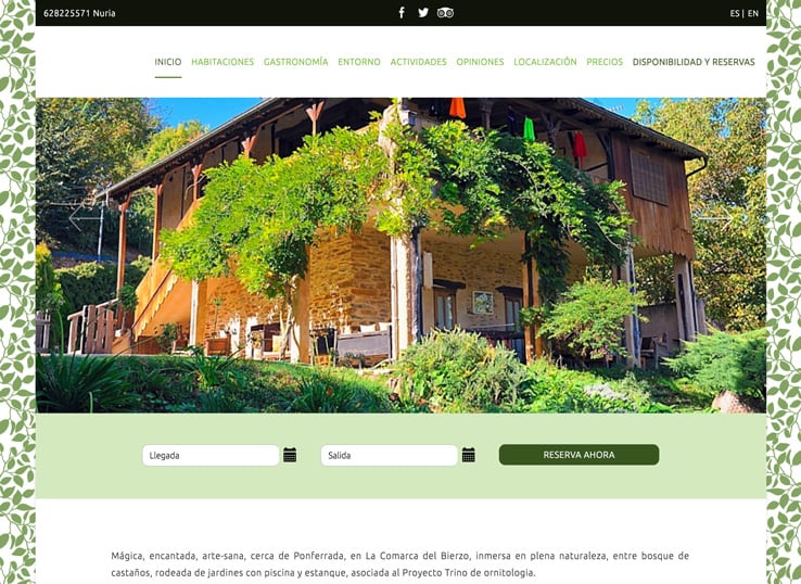 diseño web casas rurales