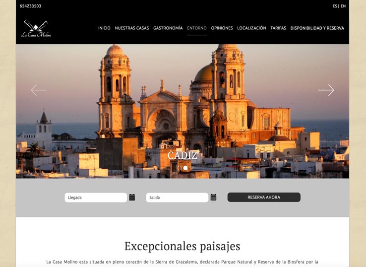 diseño web casas rurales