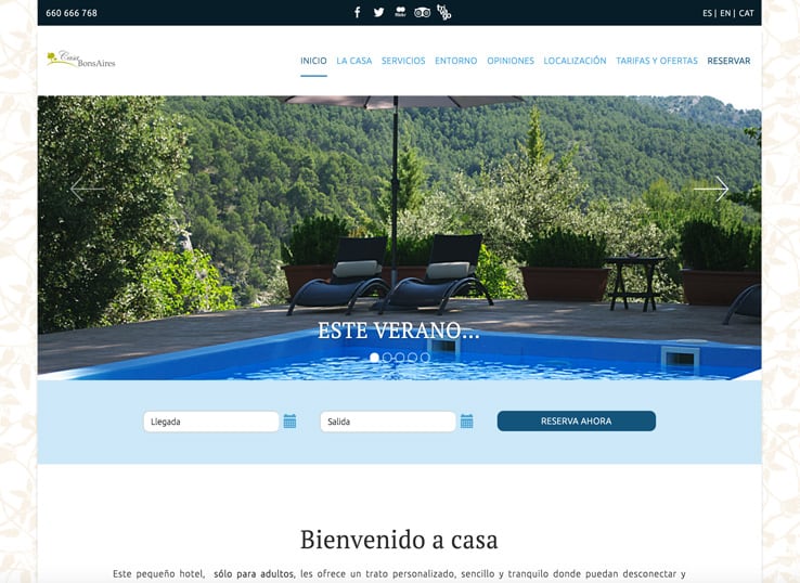 diseño web casas rurales