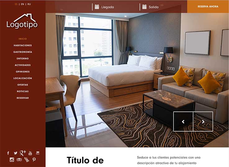 diseño web casas rurales