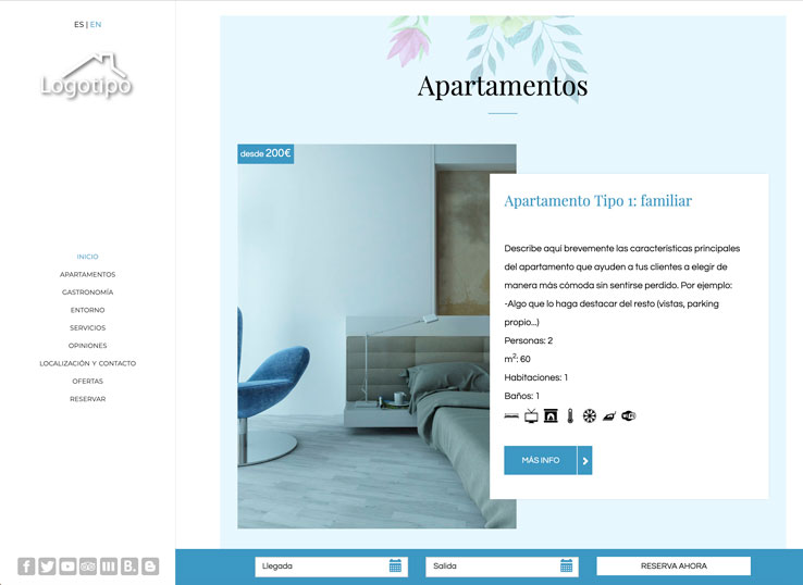 diseño web casas rurales