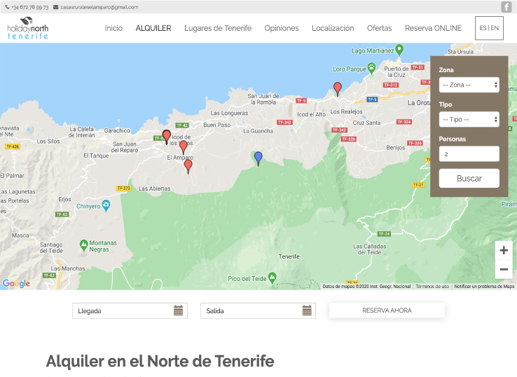 diseño web casas rurales