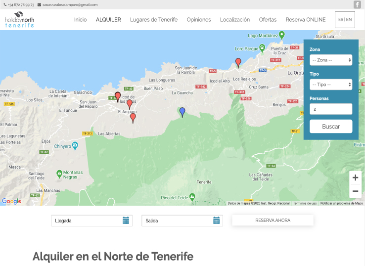 diseño web casas rurales