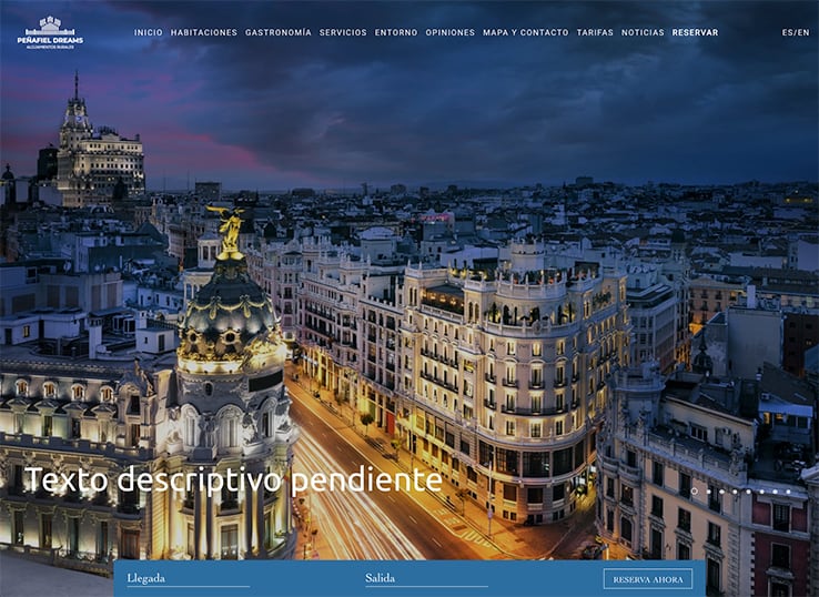 diseño web casas rurales