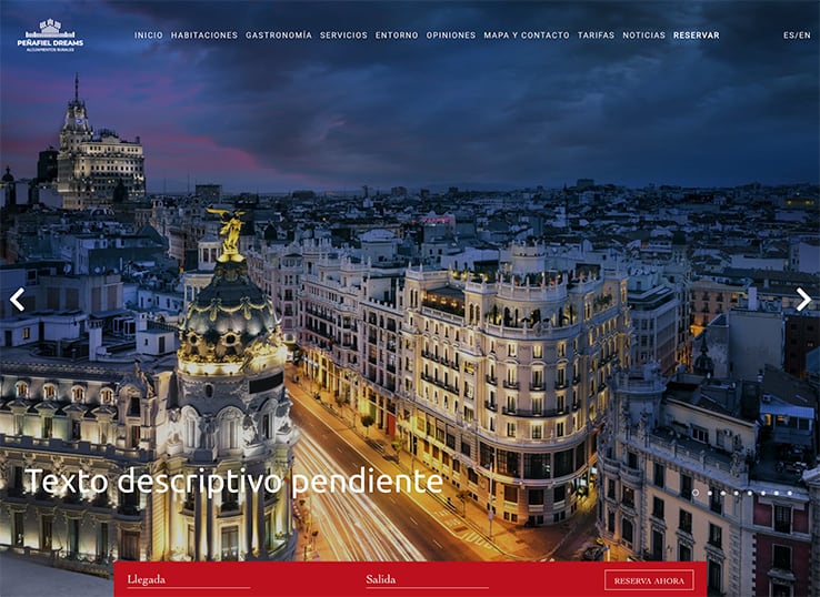 diseño web casas rurales