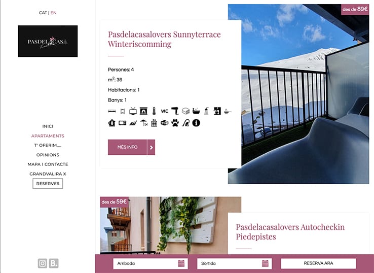 diseño web casas rurales