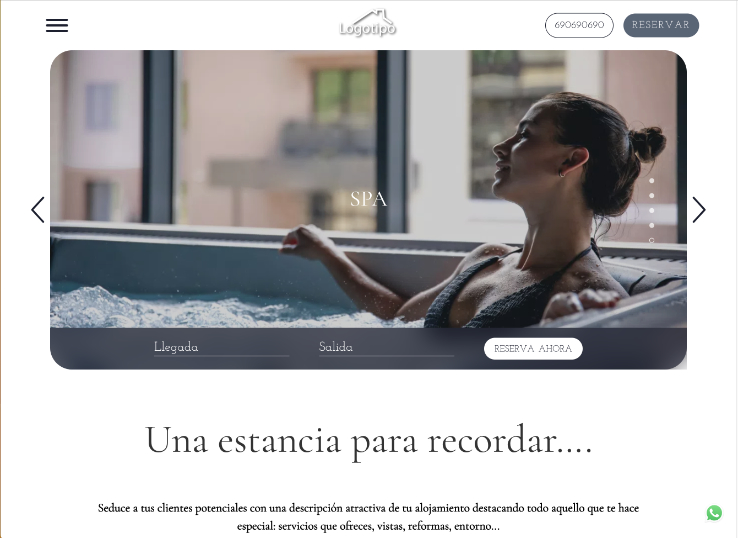 diseño web casas rurales