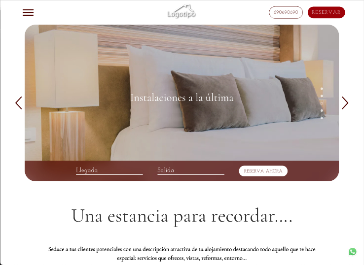 diseño web casas rurales