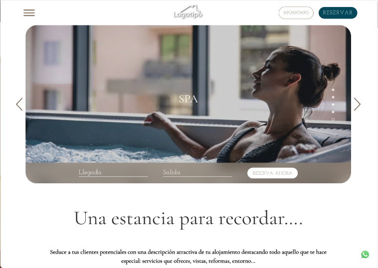 diseño web casas rurales