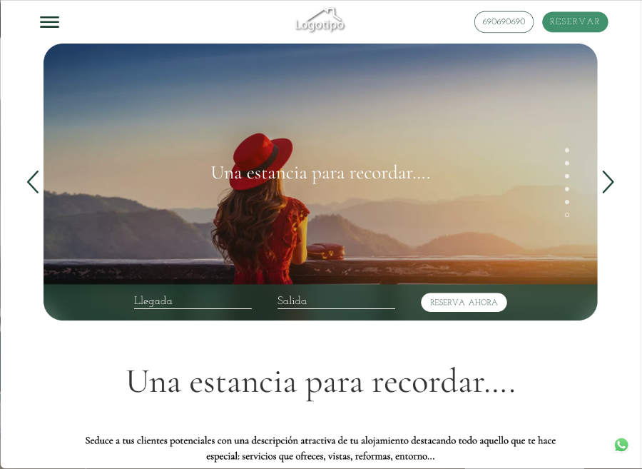 diseño web casas rurales