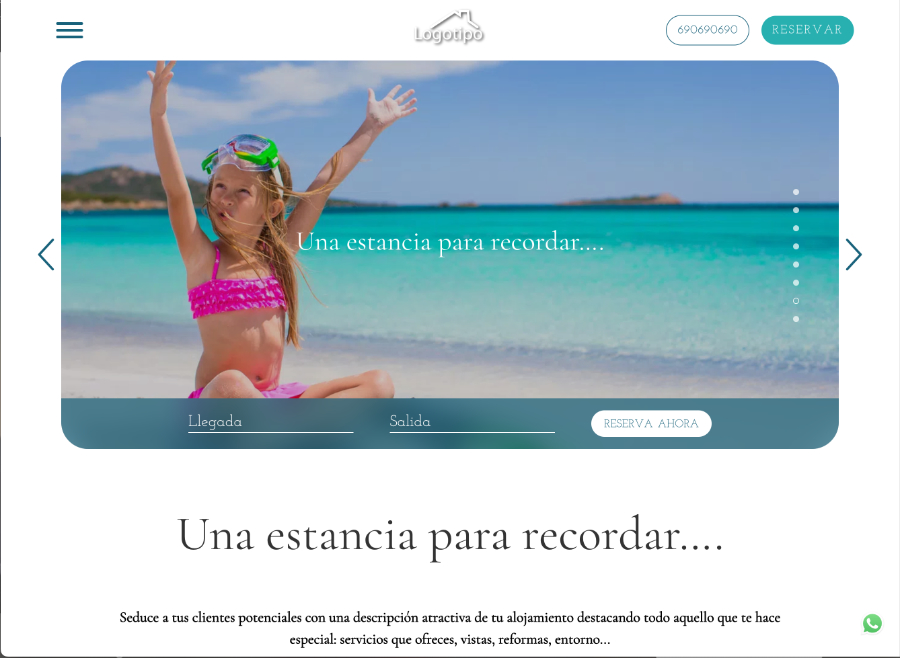 diseño web casas rurales