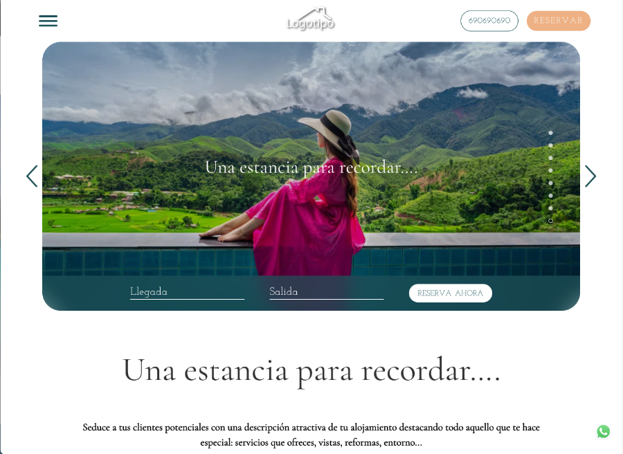 diseño web casas rurales