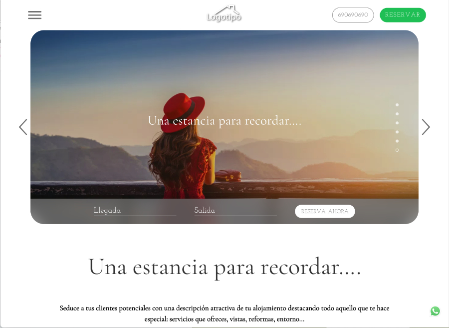 diseño web casas rurales