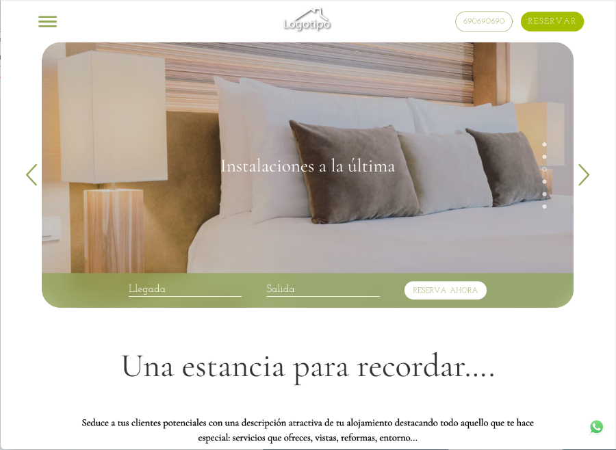 diseño web casas rurales