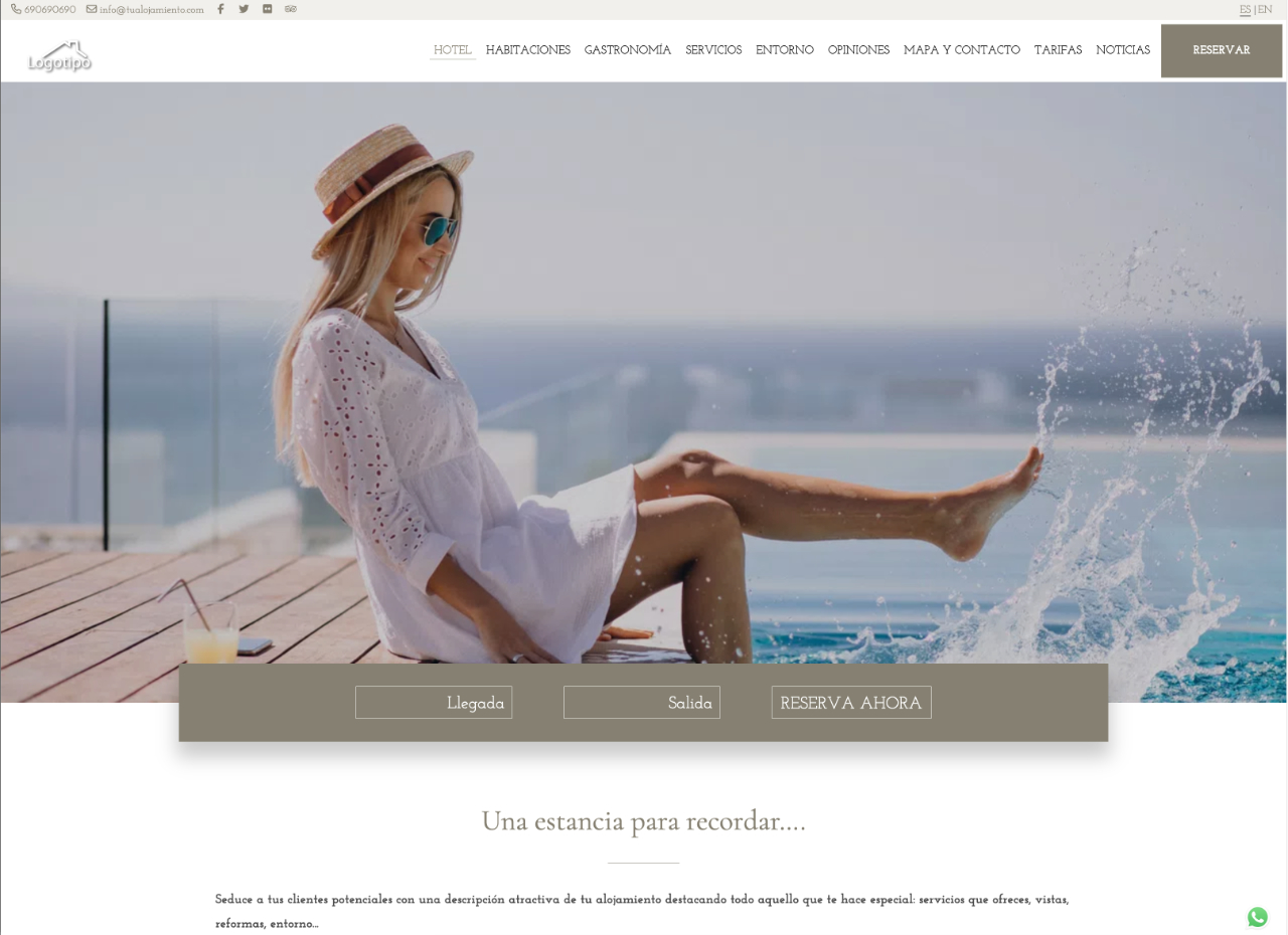 diseño web casas rurales