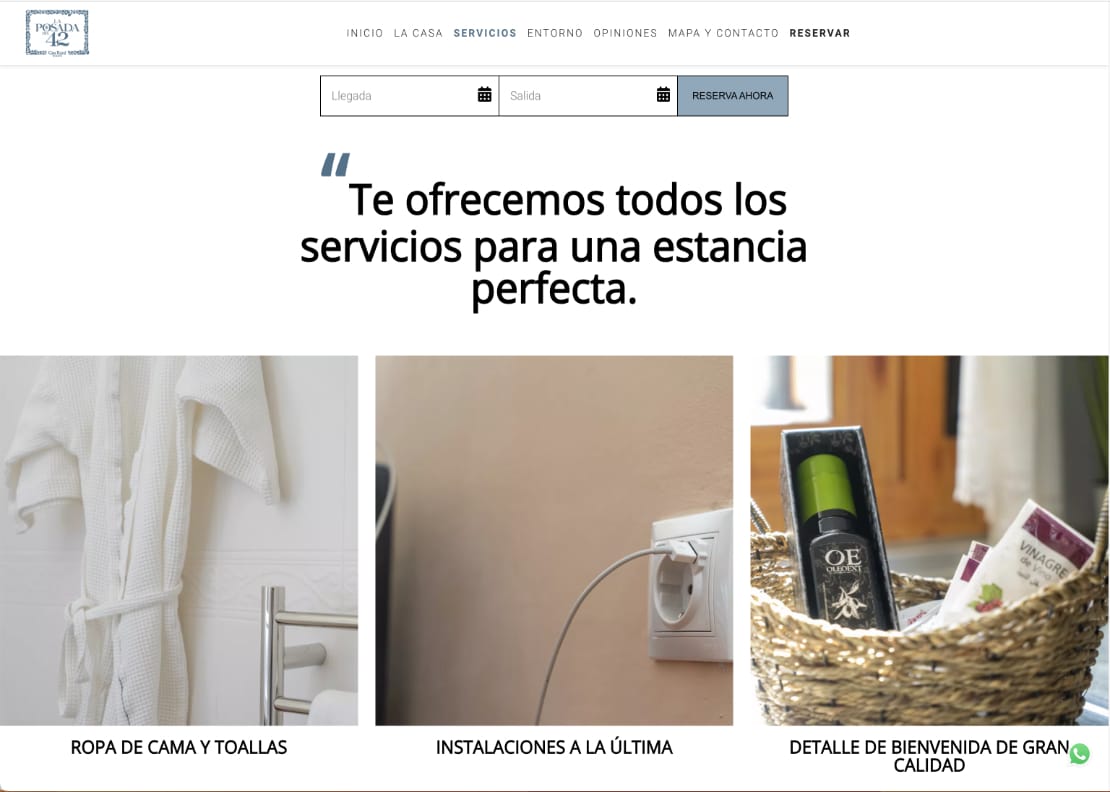 diseño web casas rurales