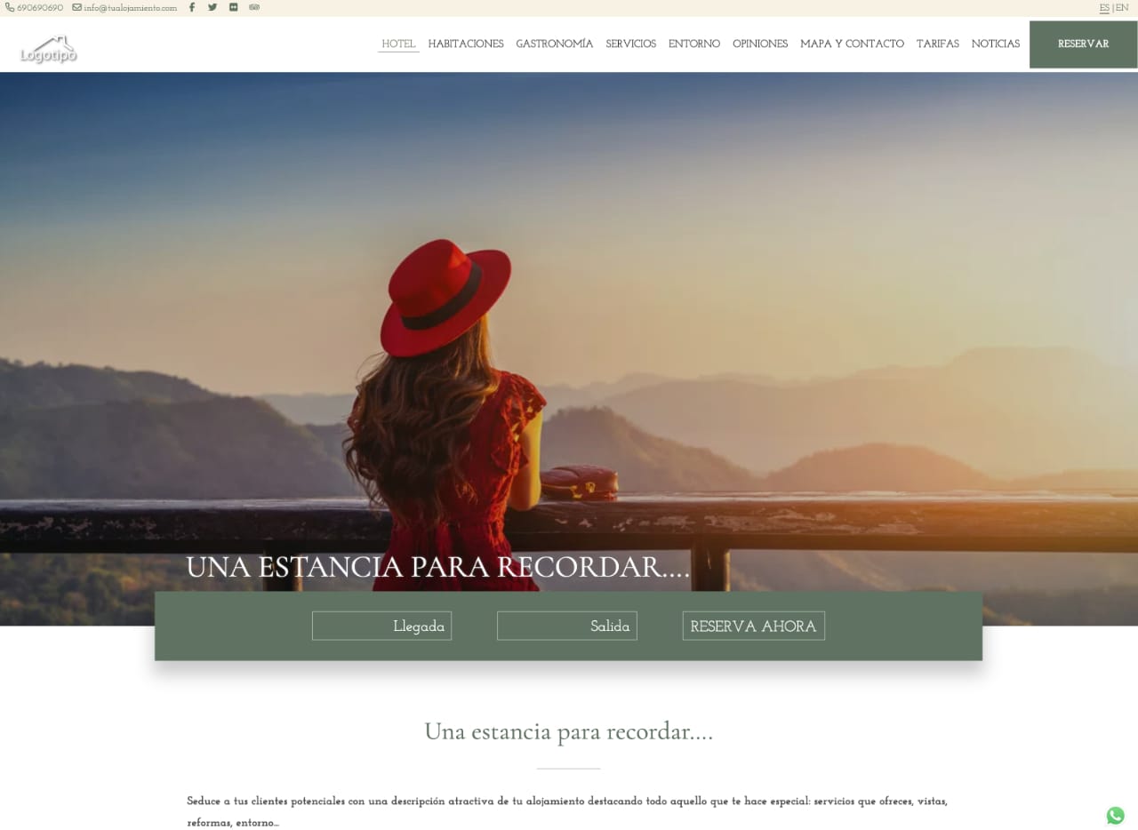 diseño web casas rurales