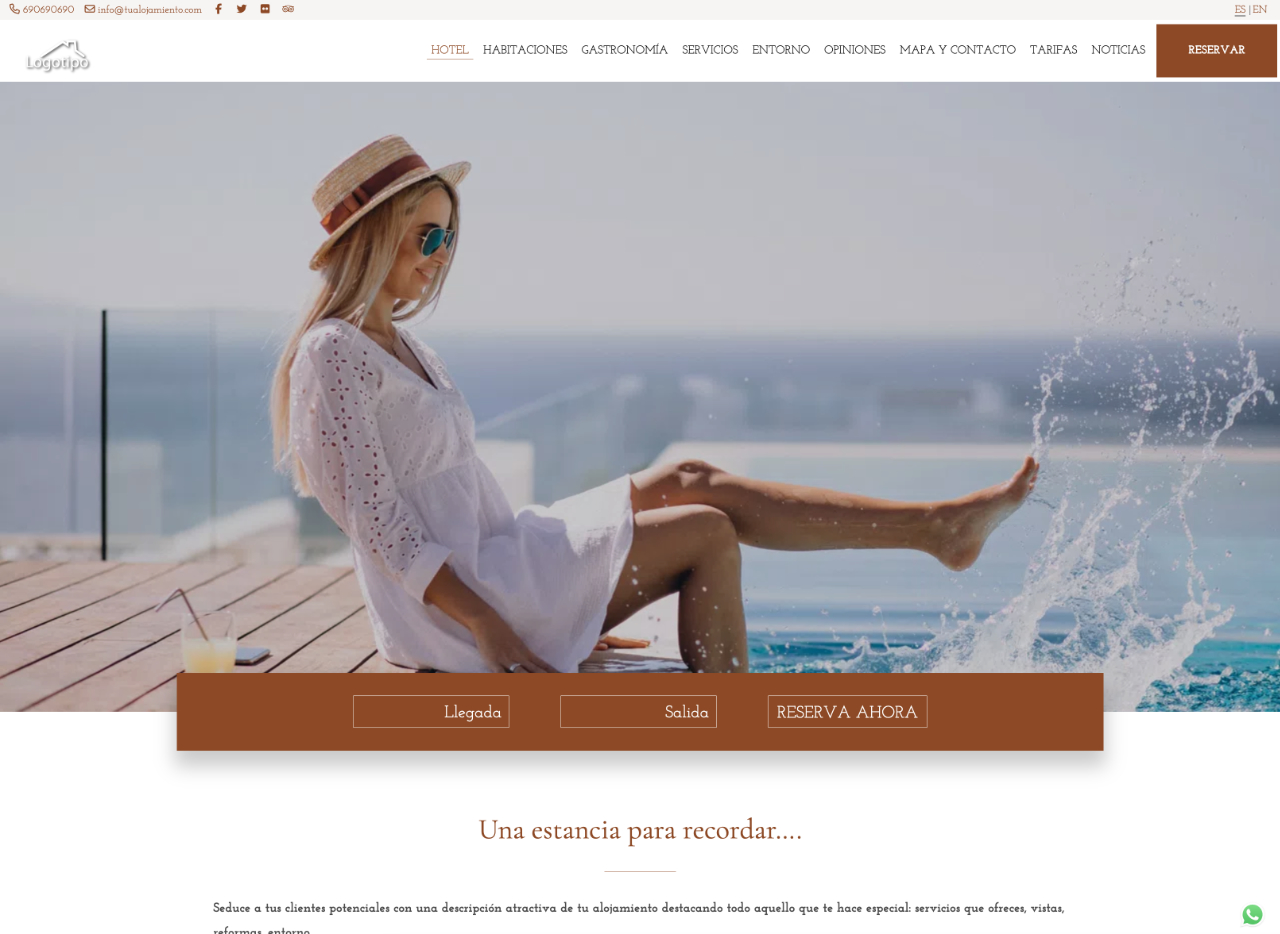 diseño web casas rurales