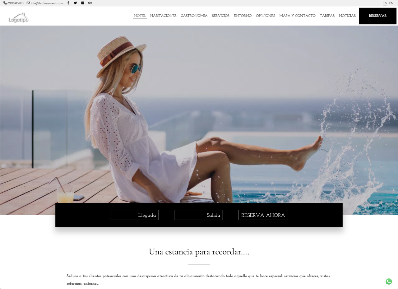 diseño web casas rurales