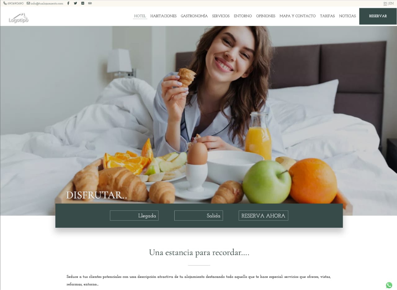 diseño web casas rurales